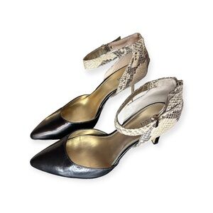 Alafani Classic Snakeskin Heel Pump